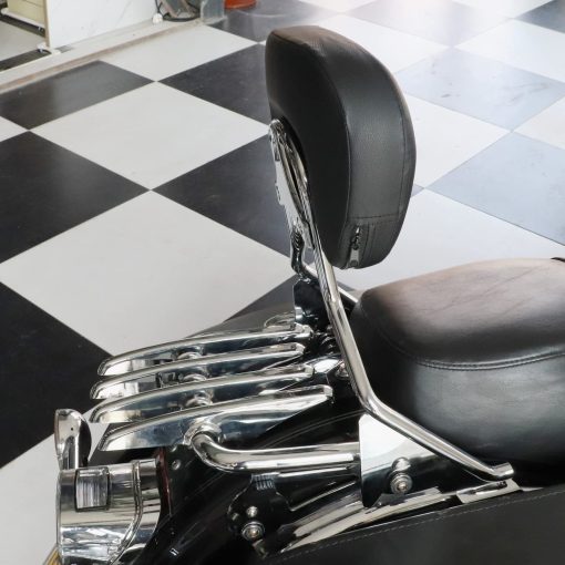 AUFER Respaldo de pasajero desmontable cromado con parrilla para equipaje Stealth y kit de hardware de montaje de 4 puntos compatible con Touring Road Street Electra Glide Road King 2014-2023 - Imagen 3