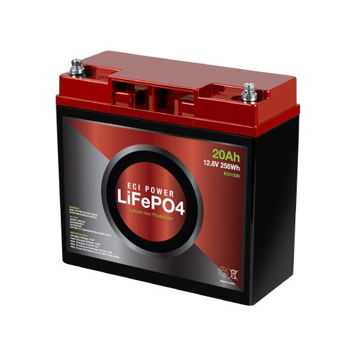 2 Pack ECI Power 12V 20Ah Bateria de Litio LiFePO4 de Ciclo Profundo Recargable | 2000-5000 Ciclos de Vida & Vida util de 10 Anos | BMS Incorporado | Perfecto para Aplicaciones de RV, Solar, Marino, Overland, Off-Grid - Imagen 3