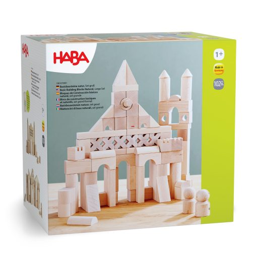 Juego de Bloques de Madera Extra Grande HABA de 102 Piezas: Juguetes Apilables de Juego Libre, Bloques para Ninos Pequenos y Juguetes de Madera Hechos en Alemania - Imagen 9