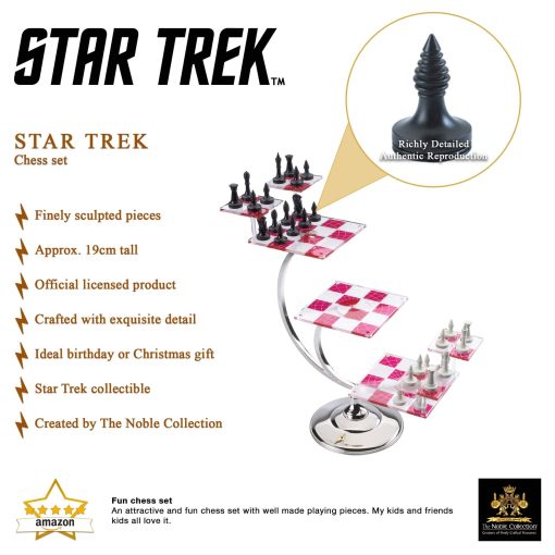 Juego de Ajedrez Tridimensional Star Trek de The Noble Collection - Imagen 3