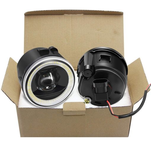 Luz de Niebla 2en1 con Ojo de angel, Lampara LED Mejorada con Anillo Halo DRL para Nissan 2011-2013 Rogue, 2007-2011 Versa, 2009-2014 Murano Z51, 2011-2014 Juke, 2009-2014 Cube Z12, 2010-2013 Infiniti G37 - Imagen 7