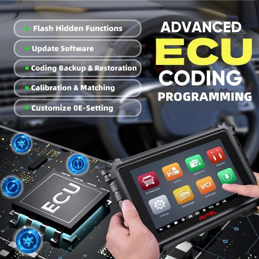 Autel MaxiSys MS909CV 2024 Escaner de Camiones Pesados Top para Autos Comerciales Semi, Actualizacion de MS908CV con Diagnostico Inteligente, 48+ Servicios Reprogramacion de ECU J2534 y Codificacion Prueba Activa Topologia 2.0 - Imagen 4
