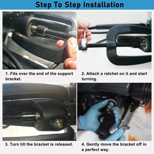 Camoo Extractor de Soporte de Direccion Hidraulica con Kit de junta de cilindro de direccion hidraulica delantera HS5157 y Llave de perno para HC5340, HC5342, HC5343, HC5344, HC5345, HC5346, HC6754, HC6755 - Imagen 3