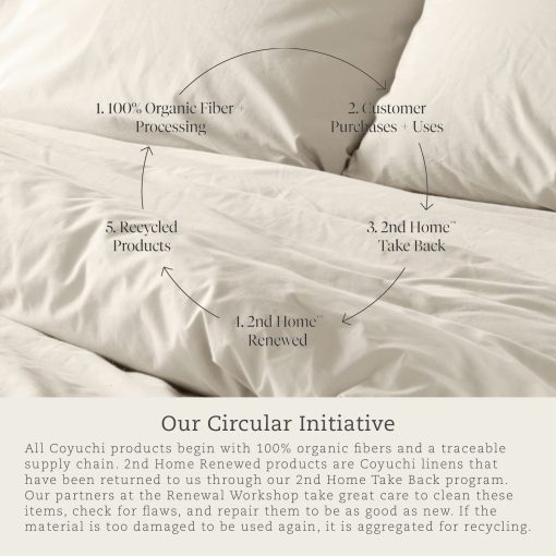 Coyuchi Cloud Brushed Organic Flannel Duvet Cover, Gris Palido Heather (Twin) - Imagen 4