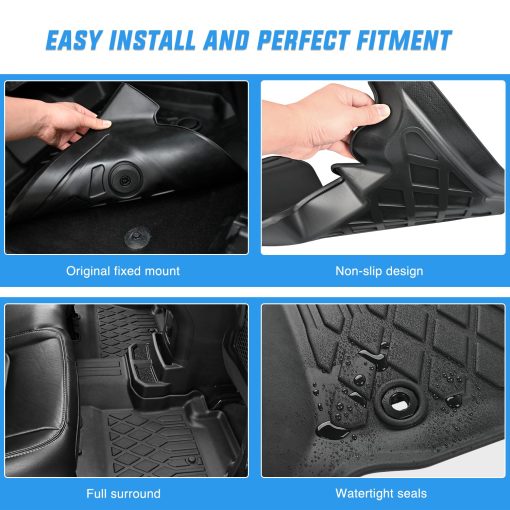 Nilight Tapetes de Piso de TPE para Honda HR-V (HRV) 2023 2024, Tapetes Resistentes a la Intemperie A Medida de Alta Resistencia - Imagen 4