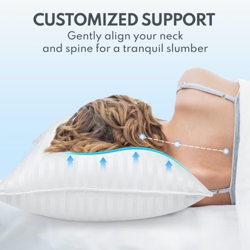 Almohada de Tamano Estandar DIORIS para un Sueno de Lujo - Calidad Premium (1-Pack) - Imagen 3