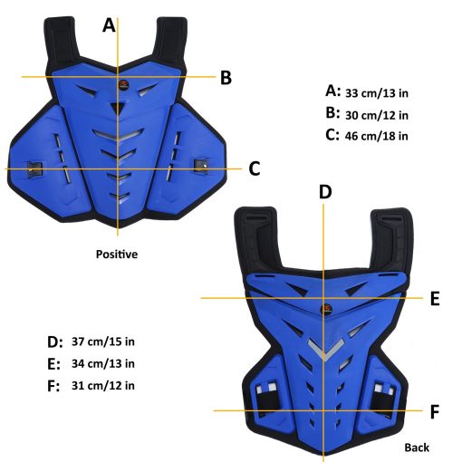 Chaleco de Armadura para Motocicleta y Protectores de Codo 1 Par, Protector de Pecho de Motocross para Hombres (Chaleco+Protectores de Codo) - Imagen 2