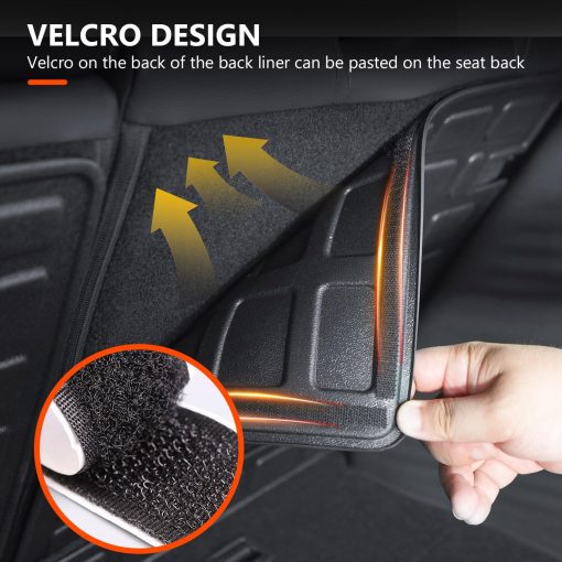 Respaldo de asiento trasero powoq compatible con Honda HRV 2016-2022 Protector de asiento trasero Reemplazo de Accesorios Honda HRV 2016 2017 2018 2019 2020 2021 2022 - Imagen 4
