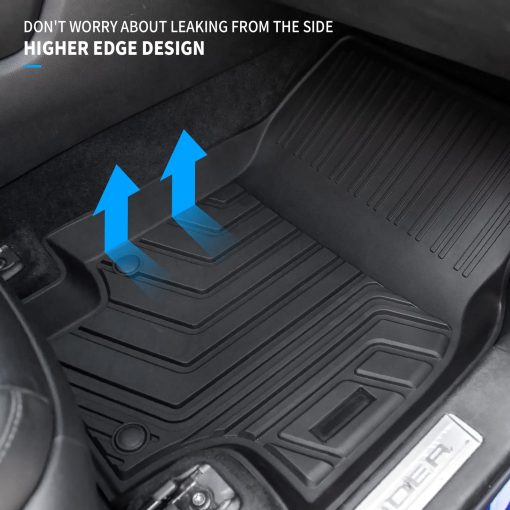 Tapetes para Piso Bomely Compatible con Toyota Highlander 2020-2024 3 Filas de Forro TPE para Todo Clima 7 Asientos Accesorios Highlander 2023 (2020-2024, Tapetes para Piso) - Imagen 5