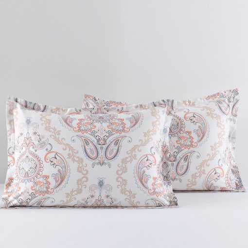 Juego de edredon King Size SahSahCasa, Juego de cama de edredon King, Diseno Paisley Floral Damasco Edredon, Juego de cama de lujo mullido acolchado para todas las estaciones, Edredones y Alternativa de plumon, 3 piezas - Imagen 9