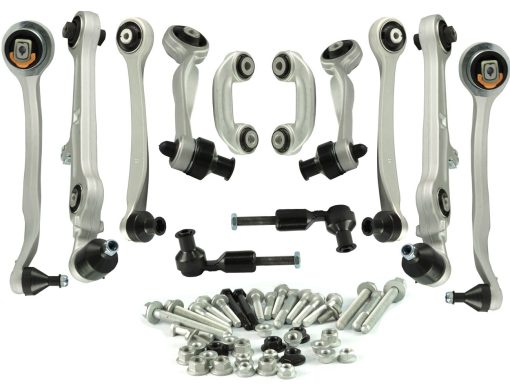 Kit de Brazos de Control Delanteros Superior e Inferior Bapmic de 13 piezas Compatible con Audi A4 A4 Quattro 2000-2008