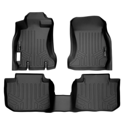 Juego de tapetes para piso MAXLINER de 2 filas en color negro para Subaru Crosstrek/XV Crosstrek 2013-2017