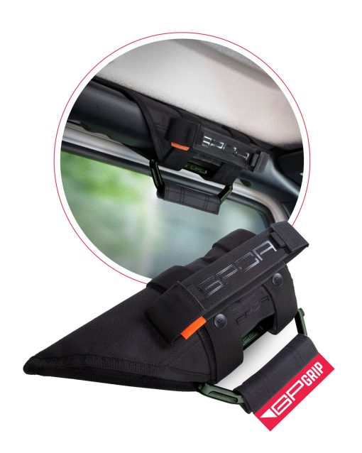 GPCA - Mango de agarre GP Grip PRO, Asas de aluminio plegables patentadas para Jeep Wrangler 4xe, JL, JT, JK, Sport, Sahara, Rubicon y Gladiator 4DR/2DR 2007-2023, 2 Paquetes, Verde Militar - Imagen 7