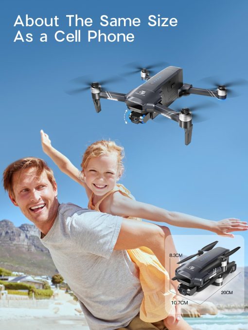 Drone TRIPLEFINE TF35 PRO 2-Ejes con Camara 4K, 2 Baterias 80 Minutos de Vuelo, Alcance de 11500 Pies, Camara EIS 4K/30FPS, Drone GPS con Motores Brushless, Certificacion FAA Completada - Imagen 9