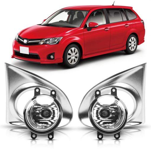 Juegos de luces antiniebla delanteras DLAA compatibles con Toyota 2013 2014 2015 Corolla Axio - 1 Par (Plateado)