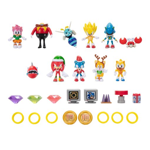 Calendario de Adviento de Sonic The Hedgehog 2024 - ?24 Sorpresas con Exclusivas Figuras de Accion de 2.5 Pulgadas para las Fiestas! - Imagen 3