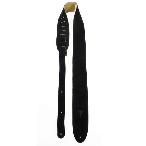 Correa de Guitarra de Gamuza con Almohadilla de Piel de Oveja, Negra, Anti-Deslizante, Clasica, Apta para Todos los Niveles, Extra Larga, de 41" a 56" Pulgadas, Compatible con Todos los Sistemas de Bloqueo de Botones - Imagen 7