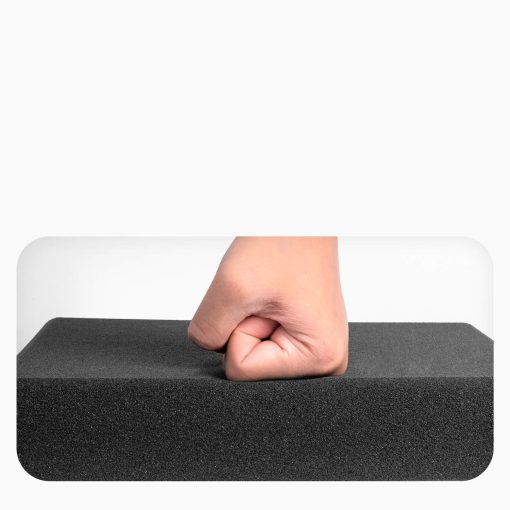 JBER Acoustic Studio Foam, 24 Pack 2" X 12" X 12" Paneles de Espuma Acustica Redonda en Forma de C para Tratamiento de Insonorizacion Pared de Estudio Absorcion de Sonido Aislamiento de Fuego Azulejos de Cuña de Piramide - Imagen 4
