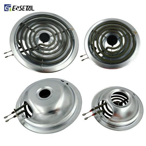 Juego de Repuesto de Elemento para Quemador de Estufa Electrica MP22YA con 4 Piezas de Bandejas de Goteo W10290350 W10290353 Compatible con Estufa Electrica Whirlpool - Imagen 2