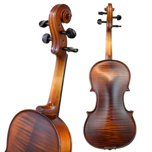 Antonio Giuliani Etude Violin Outfit 4/4 Tamano Completo en Liquidacion por Kennedy Violins - Estuche de transporte y accesorios incluidos - Madera de arce macizo y piezas de ebano AG360 - Imagen 4