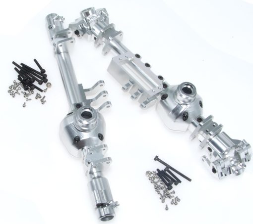 Caja del Eje para Axial RBX10 Ryft 1/10 Rc Crawler Modelo de Coche Carcasa de Eje Delantero y Trasero de Aleacion de Aluminio Accesorio de Metal Upgrade 2Pcs (Plata) - Imagen 6