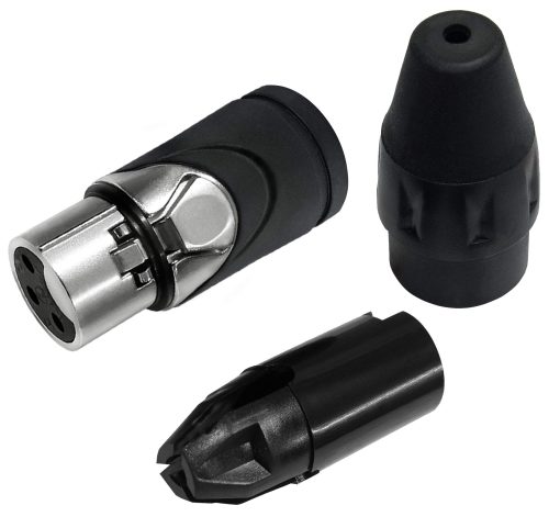 WORLDS BEST CABLES 4 Unidades - 20 pies - Gotham GAC-4/1 (Negro) - Star Quad, Cables de Microfono Macho a Hembra Balanceados de Doble Blindaje con Conectores XLR Amphenol AX3M & AX3F de Plata - Hechos a Medida - Imagen 9