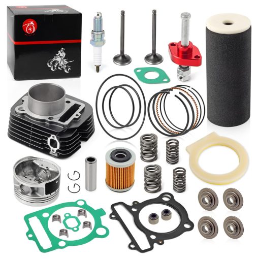 Kit de reconstruccion de extremo superior 83mm Cilindro Piston Anillo & Kit de Valvula de Admision y Escape Filtro de Aire Espuma Para YAMAHA Warrior 350 Raptor 350 1990-2011 - Imagen 5