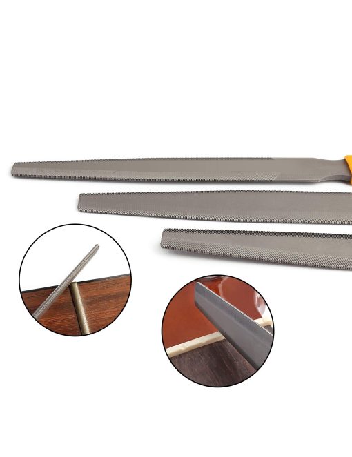 Juego de Limas de Ranurado de Tuerca Doble Filo en Tapered Rubatone Juego de Limas de Ranurado de Tuerca para Guitarra Acustica Herramientas de Luthier Set de 3Pcs. - Imagen 4