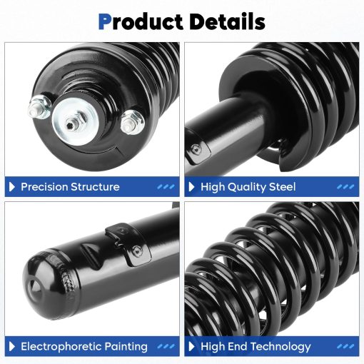 Conjunto Completo de Amortiguadores Delanteros con Resorte de Bobina Ajuste para Honda Civic 1996-2000, Acura EL 1997-2000, Reemplazo para 171291L 171291R, 2 Piezas - Imagen 2