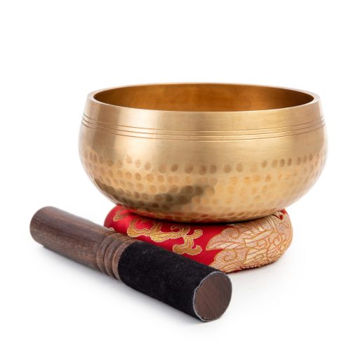 Set de Cuenco Tibetano de 5" - Grado Maestro de Sanacion - Tono Puro por Himalayan Bazaar - Imagen 4
