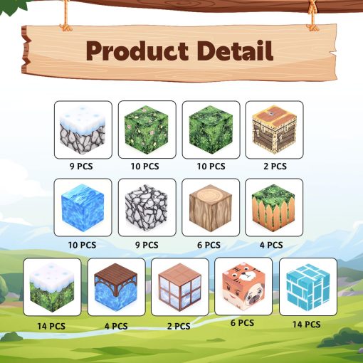 TYHPUE 100 PCS Magnetic Blocks, Juguetes Sensoriales STEM Montessori para Ninos Pequenos, Juegos de Construccion Regalos de Navidad y Cumpleanos para Ninos y Ninas de 3-5 6-8 8-12 - Imagen 4