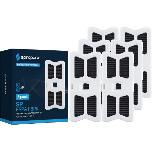 Filtro de Aire para Refrigerador SpiroPure SP-FRPA1 Compatible con Frigidaire FRGPAAF1 PureAir AF-1 RAF-1 (Paquete de 6)