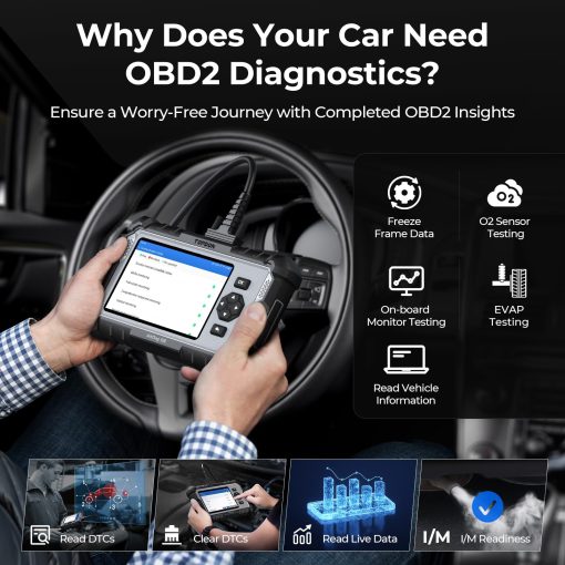 TOPDON AD500 Escaner OBD2 Lector de Codigos para Coche, Herramienta de Diagnostico de Motor ABS SRS Transmision, Reinicio de Aceite/Acelerador/SAS/TPMS/BMS/EPB Escaner de Coche, Actualizacion Gratuita para Hacedores de Bricolaje - Imagen 5
