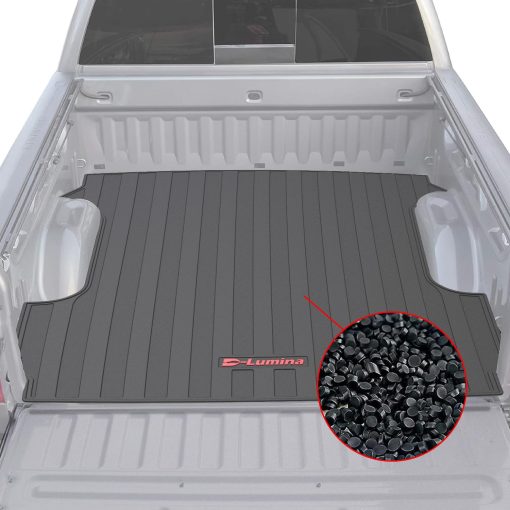 Tapete para cama D-Lumina compatible con Ford F250 F350 F450 Super Duty Crew Cab de 2017-2024 con camas de 6.8 pies - Forro para cama de camion pesado 3D TPV, Proteccion resistente impermeable para todas las condiciones climaticas Guardabarros de carga - Imagen 3
