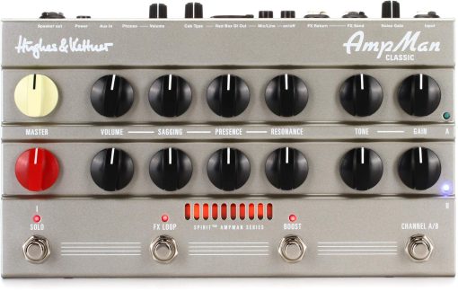 Hughes & Kettner AmpMan Classic Pedal de Amplificador de Guitarra de 50 vatios