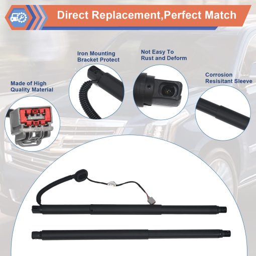 Rear Tailgate Power Lift Support Shock Strut Compatible con Chevy GMC Cadillac Vehicle 2015-2020 Suburban Tahoe Yukon, 2015-2019 Escalade Escalade ESV, Reemplaza #84306929 84183515 84183516 23408748 - Imagen 5