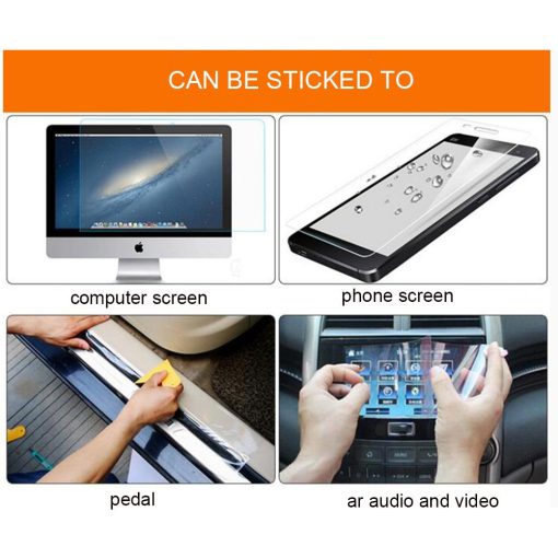 HOHOFILM Pelicula de Proteccion de Pintura para Automoviles Autoadhesiva de Vinilo Transparente de 60" x 20 pies con Autocuracion - Rollo Brillante - Imagen 7