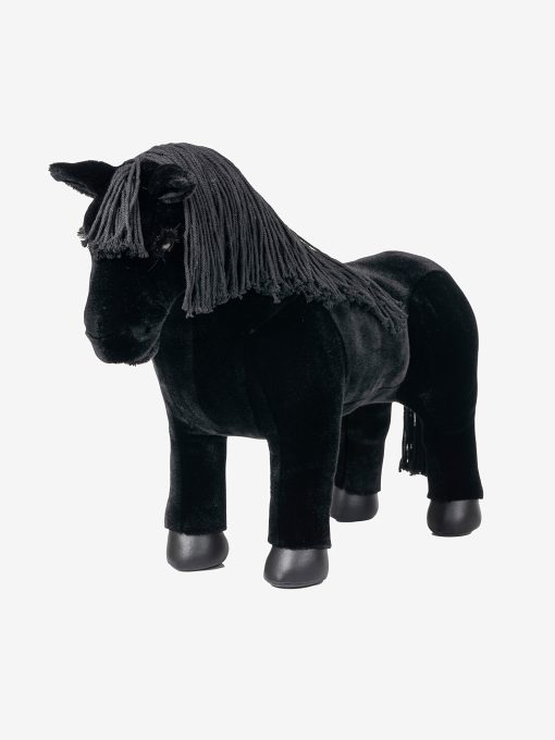 LeMieux Toy Pony Skye para Ninos - Pelaje Negro Suave - Flexible - Juego de Imitacion - Caballo de Peluche - Regalo para Ninos - Adecuado para 3 Anos +