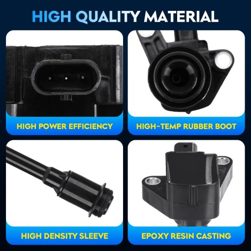 Paquete de Bobinas de Encendido para Ford Escape 2013-2016 1.6L, Fiesta 2014-2019 1.6L, Fusion 2013-2014 1.6L, Transit Connect 2014-2016 1.6L, DG551 UF674 C871 BM5G12A366DB, 4 Piezas - Imagen 2