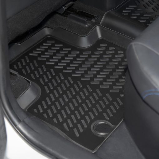 Tapetes para piso Flangooz compatibles con modelos Toyota RAV4 para 2019 2020 2021 2022 2023 2024, Tapetes para piso resistentes al clima, Accesorios para RAV4, Tapetes de auto personalizados impermeables de material TPE (juego de 4) - Imagen 6