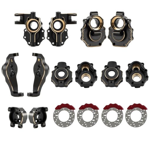 Contrapeso de Laton para Eje del Portal con Recubrimiento Negro para Crawler RC TRX6 TRX4 Piezas de Actualizacion (8 en 1 Set) - Imagen 4