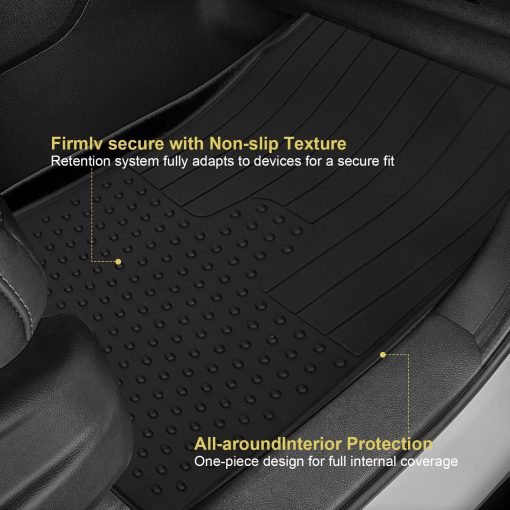 Tapetes de auto personalizados Lwope para Mini Cooper Countryman F60 2017-2023 Negro Proteccion en todas las estaciones Resistentes de Goma para Pisos de Automoviles - Imagen 5