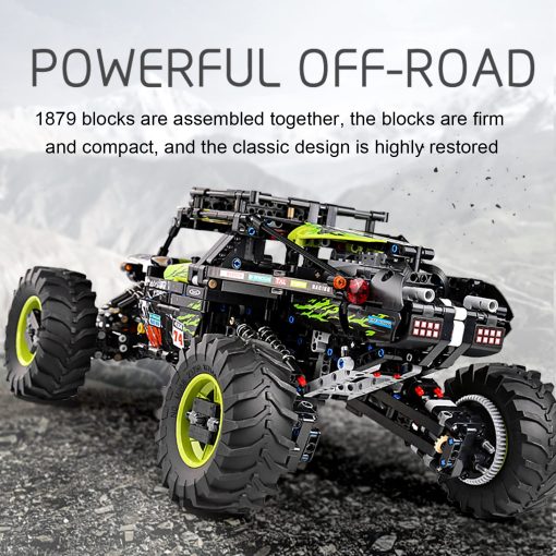 Mould King 18002 Juego de construccion de coches de escalada RC para niños, 1879 piezas Juego de bloques de construccion MOC del modelo de camion 4X4 todo terreno, Juegos de coches de control remoto Stem Bricks para niños - Imagen 3