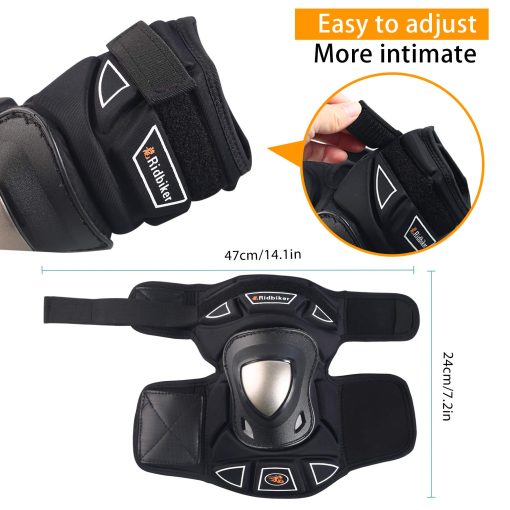 Chaleco de Armadura para Motocicleta y Protectores de Codo 1 Par, Protector de Pecho de Motocross para Hombres (Chaleco+Protectores de Codo) - Imagen 6
