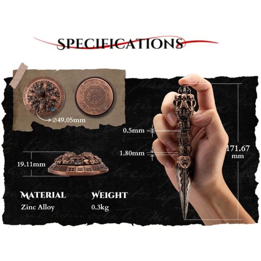 Conjunto de Dados Metalicos de Dados giratorios de Dados de DND, Dados de D&D, Dados al Vapor, Todo en uno, D6, D8, D10, D20 para Dungeons and Dragons JDR Juegos de Mesa, Bolsa de Cuero Hecha a Mano - Imagen 4