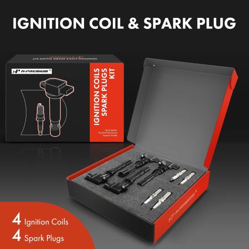 Kit de Bobinas de Encendido y Bujias Compatible con Mazda 5 2008-2010 2012-2015, 2.3L 2.5L 4 Piezas - Imagen 2