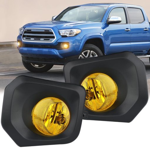 Nilight Conjunto de Luces Antiniebla Compatible con 2016 2017 2018 2019 2020 2021 2022 2023 Toyota Tacoma SR SR5 Modelo unicamente Lente Amarilla de Repuesto Lado del Conductor y del Pasajero, Garantia de 2 Anos