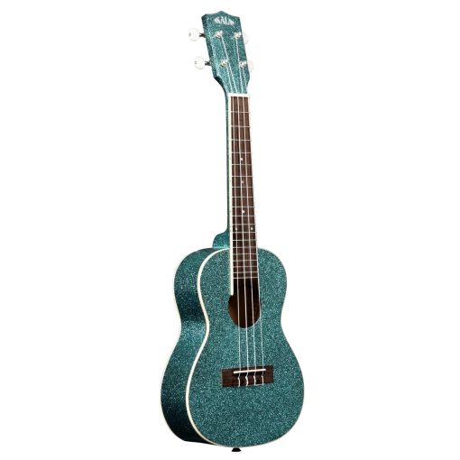 Ukulele Kala Rhapsody in Blue Concert Sparkle Series con Pano Lumintrail y Afinador (Aqua) - Imagen 2