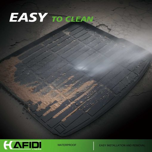 Conjunto de tapetes para piso y forro de carga HAFIDI para BMW X5 2019-2024 Proteccion contra todo clima TPE Antideslizante Accesorios personalizados para automoviles - Negro - Imagen 6