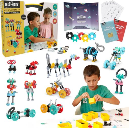 Juegos Educativos de Construccion Stem The Off Bits Group Makers con 750 Piezas para Ninos y Ninas, Juguetes de Aprendizaje en Grupo para Juegos de Aula, Regalos de Navidad y Cumpleanos para Ninos de 6 7 8 9+